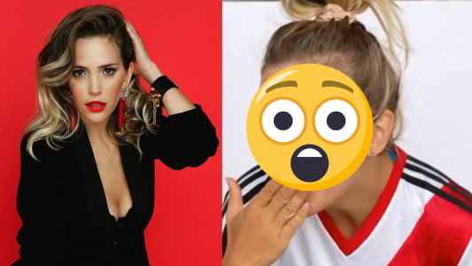 Con una camiseta de River: Luisana Lopilato le pidió a sus fans que voten por su look