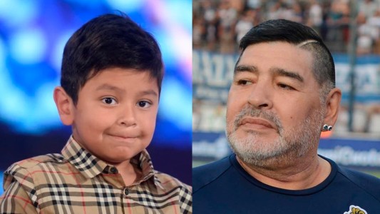 La emotiva foto del reencuentro entre Diego Maradona y su hijo Dieguito Fernando