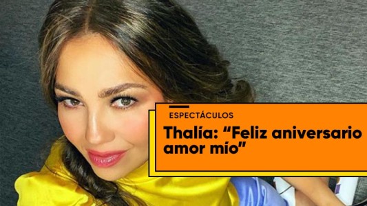El romántico gesto de Thalía