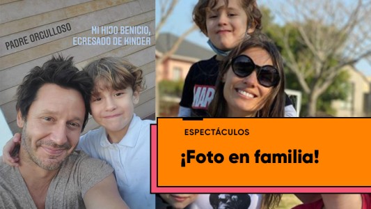 La foto familiar actual de Pampita y Vicuña en el egreso de Benicio