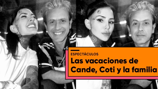 Las vacaciones de Cande Tinelli junto a Coti y sus hijos