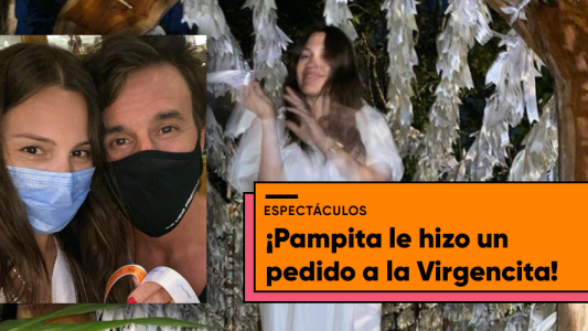 Por su embarazo: Pampita visitó el santuario de la Virgen Desatanudos
