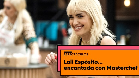 Las reacciones de Lali al participar de MasterChef Argentina
