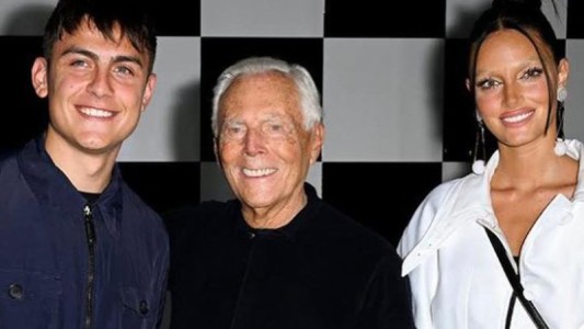 Dybala y Oriana deslumbraron en la semana de la moda en Milán