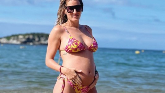 El tierno video de Mica Viciconte bailando con Luca en su panza