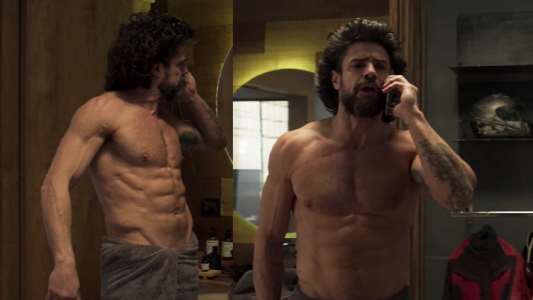 Nico mostró su impactante torso desnudo