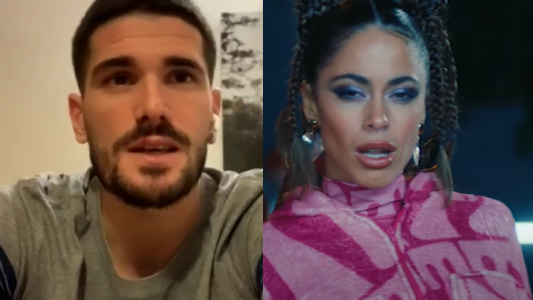 Reacción Rodrigo de Paul nueva canción Tini Stoessel Triple T