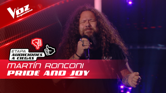 Martín Ronconi - “Pride and Joy” - Audiciones a Ciegas - La Voz Argentina 2022