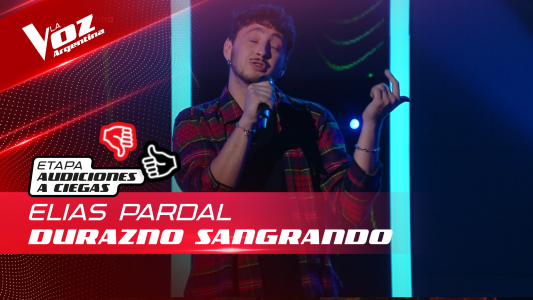 Elías Pardal - "Durazno sangrando" - Audiciones a Ciegas - La Voz Argentina 2022