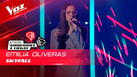 Emilia Oliveras - “Skyfall” - Audiciones a Ciegas - La Voz Argentina 2022