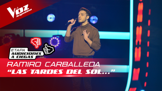 Ramiro Carballeda - “Las tardes del sol, las noches del agua” - Audiciones a Ciegas - La Voz Argentina 2022