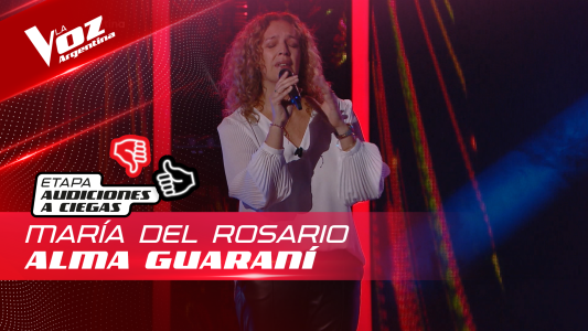María del Rosario Escobar - “Alma guaraní” - Audiciones a Ciegas - La Voz Argentina 2022