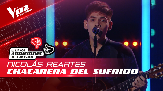 Nicolás Reartes - "Chacarera del sufrido" - Audiciones a Ciegas - La Voz Argentina 2022