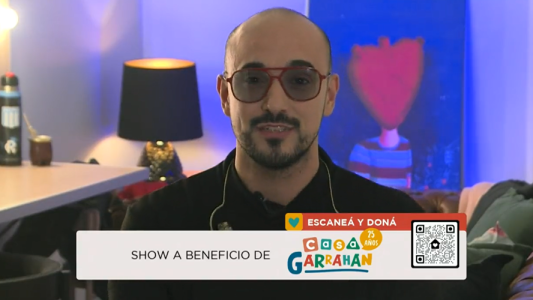 El emotivo mensaje de Abel Pintos en su show a beneficio de la Casa Garrahan