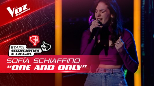 Sofía Schiaffino - “One and Only” - Audiciones a Ciegas - La Voz Argentina 2022