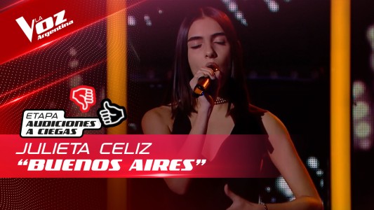 Julieta Celiz - “Buenos Aires” - Audiciones a Ciegas - La Voz Argentina 2022