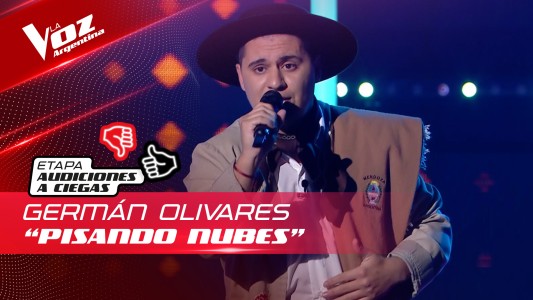 Germán Olivares - “Pisando nubes” - Audiciones a Ciegas - La Voz Argentina 2022