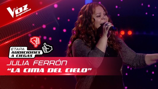 Julia Ferrón - “La cima del cielo” - Audiciones a Ciegas - La Voz Argentina 2022