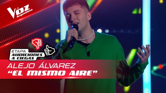 Alejo Álvarez - "El mismo aire" - Audiciones a Ciegas - La Voz Argentina 2022