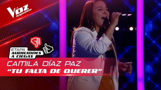 Camila Díaz Paz - "Tu falta de querer" - Audiciones a Ciegas - La Voz Argentina 2022