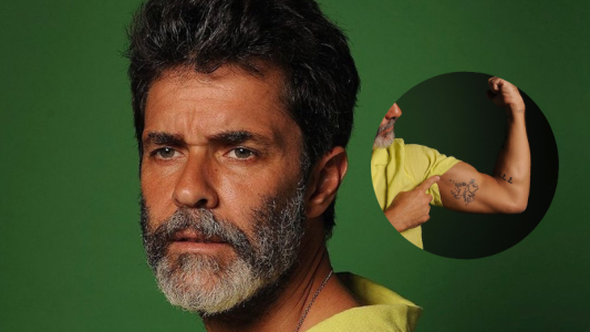 Mariano Martínez se tatuó las Islas Malvinas