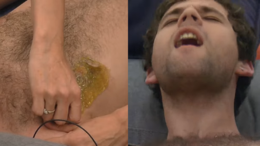 Agustín lloró gritó insultó sufrir dolorosa depilación pecho