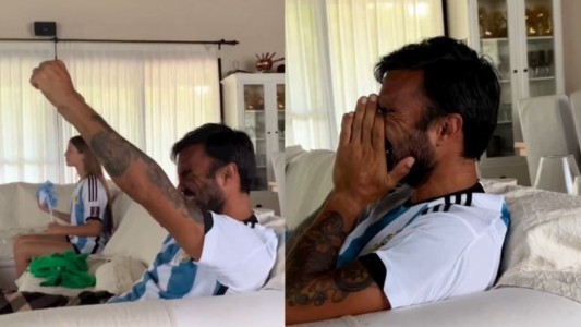 Mica Viciconte compartió el desconsolado llanto de Cubero tras la victoria de la Selección