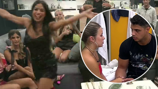 fiesta Daniela salir placa triste reacción Coti