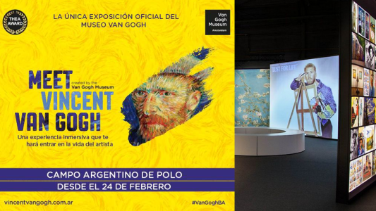 ‘Meet Vincent van Gogh’ estará en Buenos Aires del 24 de febrero al 30 de abril