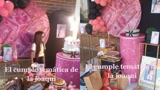 Celebró su cumpleaños número 9 con temática de La Joaqui