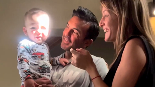 Mica Viciconte y Fabián Cubero demostraron que su hijo Luca "prefiere" a uno de los dos