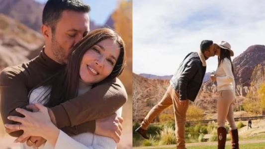 La cordillera de la unión: Cristina Pérez y Luis Petri se comprometieron con una íntima celebración