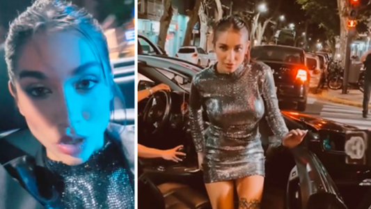 impactante llegada María Becerra avant premiere Rápidos Furiosos 10