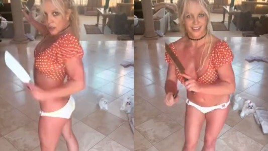 La verdad detrás del video viral de Britney Spears bailando con cuchillos