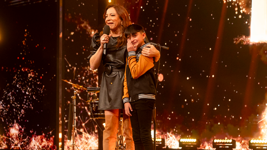 Botón dorado para Thiago Maldonado, el timbalero de 12 años: "Por el destino y gracias a Dios"