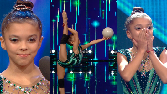 Catalina Neri, la gimnasta que abrió Got Talent Argentina, volvió por más y pasó a semis