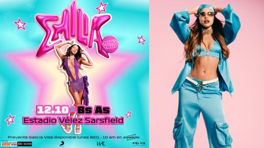 Emilia anunció su primer concierto en el Estadio Vélez Sarsfield el 12 de octubre en Buenos Aires