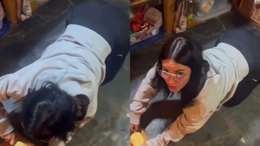 La insólita decisión que tomó Lali para cortar una papa "en cuatro"