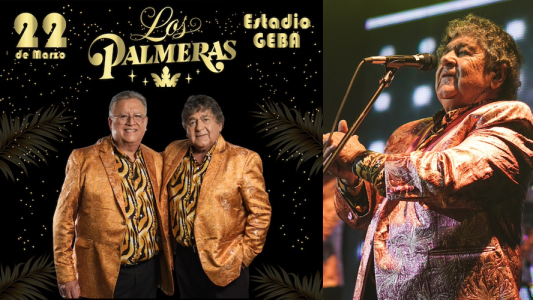 Los Palmeras se presentarán en el Estadio GEBA el 22 de marzo