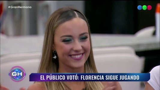 Así festejó Florencia por su continuidad en la casa