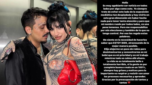 Cazzu rompió el silencio y se refirió a la nueva relación de su ex: "Pasemos página"