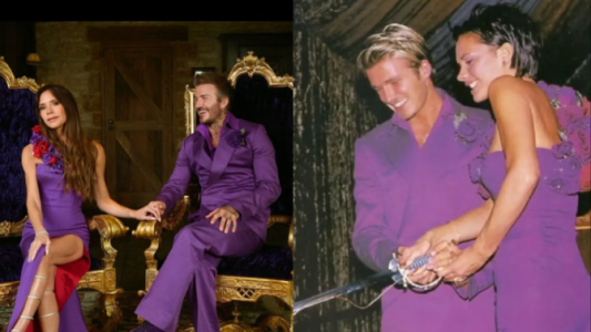 Victoria y David Beckham replicaron sus trajes de boda para celebrar 25 años de matrimonio