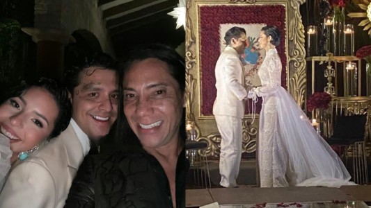 A dos meses de blanquear su romance, Christian Nodal y Ángela Aguilar se casaron