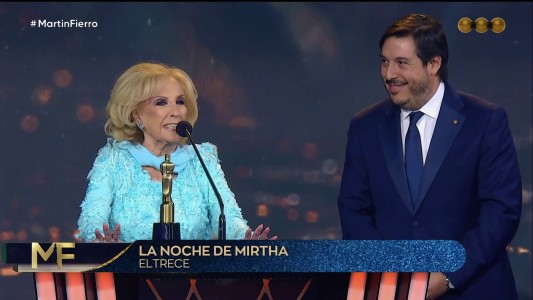 Mirtha Legrand ganó el 27° Martín Fierro de su vida: "Mientras tenga salud estaré con ustedes"