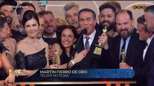 Telefe Noticias ganó el Martín Fierro de Oro en un triunfo histórico: "Contamos la vida de la gente que nos ve"