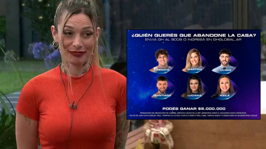 Sofía no quiso lío y la 2° placa final es con Keila, Renato, Martina, Ulises, Santiago y Luciana