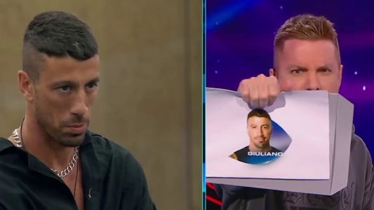 Giuliano quedó eliminado de Gran Hermano y se despidió de Jenifer con un apasionado beso