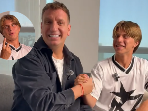 "Eso queda entre hombres": el cómplice ping pong entre Maxi López y su hijo Valentino que encendió las redes