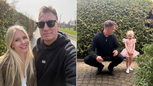 Maxi López y Daniela Christiansson vivieron un fin de semana de lujo en Suiza