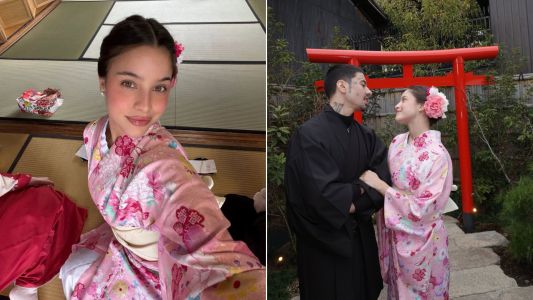 Emilia Mernes y Duki en Japón: las postales más románticas de su viaje por Kyoto